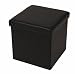 Produktbild ECHTWERK EW-SW-0410 Sitzwürfel, StoreCube, faltbar, circa 38 x 38 x 38 cm, Kunstleder, Aufbewahrungsbox, schwarz