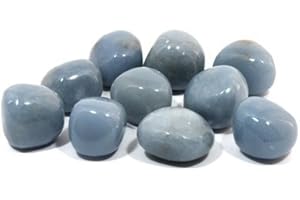 ‎CRYSTALAGE Angelite Tumble Stone (20-25mm) 5 Pack