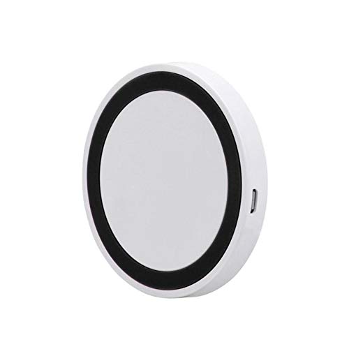 Preisvergleich Produktbild Glowjoy PowerWave Wireless Charger Ladepad,Kabelloses Ladegerät,Qi-Zertifiziert Wireless Ladestation Wireless Ladegerät Kompatibel für Samsung Galaxy Note 10 / 10 Plus / iPhone 8 / 8 Plus / X usw. (Schwarz)