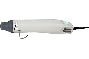 Sizzix Heat Tool 663386, Dual Speed, UK/EU Version for Shrink Plastic, Moulding, Embossing, Scrapbooking, Cardmaking, Papercraft & DIY, Multi Colour, One Size, White/Grey
