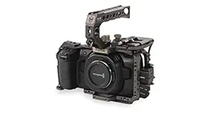 Tilta Camera Cage for BMPCC 4K 6K TA-T01-B-G Basic Kit SSD Drive Holder Top Handle for BMPCC 6K Camera Rig(Tilta Gray)