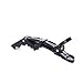 Mokale 6pcs Salon Croc Hair Styling Clips-Sectioning Plastic Alligator Hair Clip For Thick Hair-Non-Slip DIY Accessories Hairgrip for Women and Girls (Black)