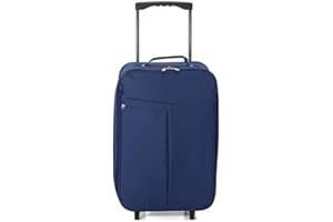 BENZI Maleta de Cabina Plegable, Equipaje de Mano, Especial Low Cost. (BZ5376 Azul Marino)