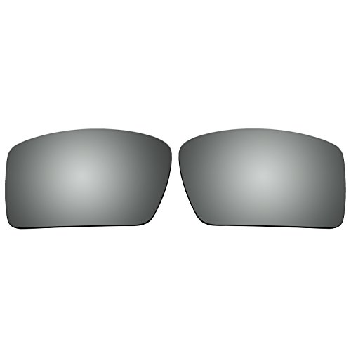 ACOMPATIBLE Replacement Lenses for Oakley Eyepatch 2 Sunglasses OO9136 (Titanium Mirror - Polarized)