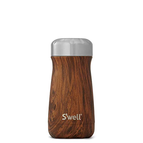 S'well Vacuum Insulated Stainless Steel Travel Mug, 340ml, Teakwood S'well Vacuum Insulated Stainless Steel Travel Mug, 340ml, Teakwood