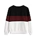 Produktbild ABsoar Sweatshirt Damen Kapuzenpullover Schnitt Nähen Pullover Shirts Langarm Bluse Tunika Oberteile Streewear Langarm Hoodies