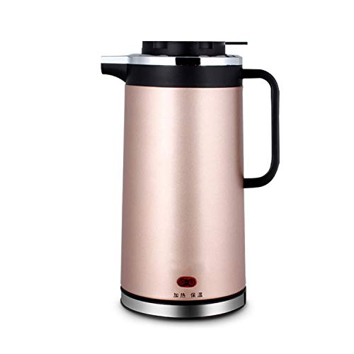 Bouilloire lectrique - ZHESHEN Bouilloire D'isolation Compacte  Double Couche, 1,8 L, Acier Inoxydable Poli, Protection Anti-bullition  Mise Hors Tension Automatique(Pink)