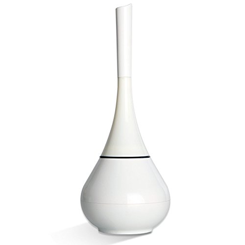 Preisvergleich Produktbild Queta Reinigungsbürste, Toilettenbürsten-Set, kreativ, Vase Form, Kunststoff, Bürstenhalter, Hotel Home Decor Housekeeping weiß weiß