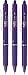 Price comparison product image 3xPurple / Violet Frixion Clicker Retractable Fine Rollerball Erasable Pens Pen 0.7mm Nib Tip 0.35mm Line BLRT-FR7 (Pack of 3)