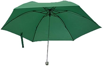 ASDYO Korean Version Of The Three Fold Small Pencil Sunny Umbrella Multicolor Optional,DarkGreen-21Inches