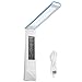 Produktbild Ebilun LED Booklight, USB wiederaufladbare, Faltbare Mini Schreibtisch Lampe, Touch Kalender Uhr, Eye-caring Tischleuchten, tragbar, Geeignet für Studium, Arbeit, Lesen, Reisen, Blau