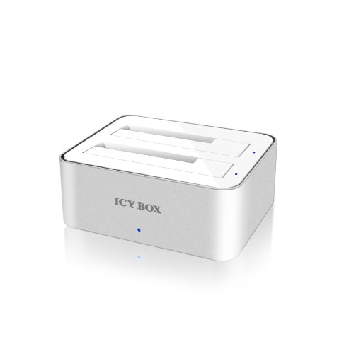 Dockingstation, 2x SATA 2,5″ und/oder 3,5″ zu 1x USB 3.0 Host, Aluminium - 2