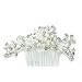 Charm Bridal Wedding Silver Crystal Rhinestones Pearls Women Hair Comb Clip Hot