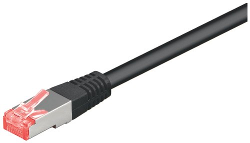 Wentronic CAT6 SSTP Netzwerkkabel (2x RJ45, 3m) schwarz
