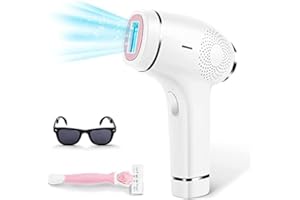 YOHOOLYO Epilatore Luce Pulsata 999,000 Flash Depilazione IPL Indolore con Raffreddamento a Ghiaccio per Ascelle, Zona Bikini, Corpo e Viso