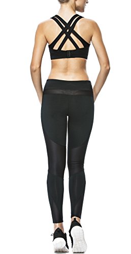 Yvette Damen Gekreuzte Rücken Große Größen High Impact Sport-BH Für Yoga Fitness-Training - 6