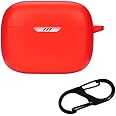 Grippie Soft Silicone Protective Cover Case Compatible with T230 NC TWS (Red)