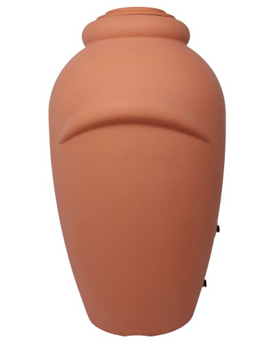 Regenwassertonne Wasserbehälter Amphore Terracotta 360L mit Füllautomat - 8