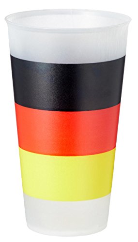 Unbekannt 6 x Partybecher Deutschland Trinkbecher 0,65l wiederverwendbar Fanartikel WM EM