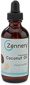 Zennery 100% Pure Fractionated Coconut Essential Oil (USDA CERTIFIED ORGANIC) 4oz (120ml) Cocos nucifera - Great for diffusers &amp; Topicals