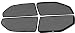 Able Sporty Car Magnetic Sun Shade Curtains With Zipper For MARUTI MARUTI 800 OLD Set Of 4 RS.975.00