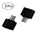 Produktbild DaoRier Micro USB OTG Adapter 2.0 Kabel Schwarz Micro USB B Male zu A Female für Smartphone Tablet Samsung Huawei, 2 Stück