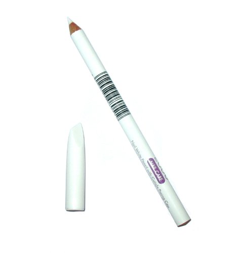 Collection 2000 Nail White Pencil for French Manicure Whitening with Cuticle Paring Cap