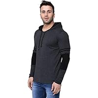 Aarcadian Men's Regular Fit Designer Hood Full T-Shirt