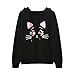 Produktbild Damen Sweatshirt Bluse Pullover SUNNSEAN  Frauen Tops Katze Gedruckt Pullover Hoodie Oberteile Mit Kapuze Elegante T-Shirt Mode Lose Straße Kleidung