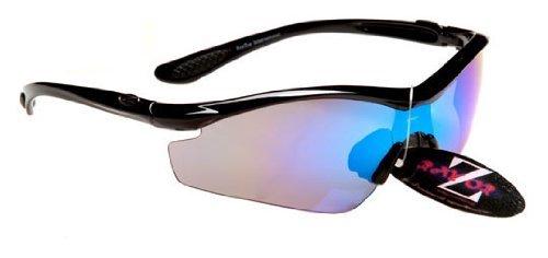 Rayzor-Professional-Lightweight-Black-UV400-Sports-Wrap-Golf-Sunglasses-With-a-1-Piece-Blue-Iridium-Revo-Anti-Glare-Lens