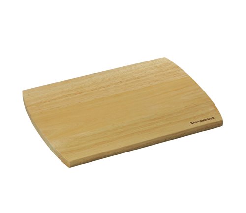Zassenhaus 50806 Schneidbrett, 28 x 20 cm, Gummibaum-Holz, hell