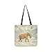 Price comparison product image Elephant Walking On Rope Outdoor SHAOKAO SHAOKAO Canvas Tote Handbag Shoulder Bag Crossbody Bags Purses for Men and Women Shopping Tote