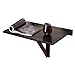 Produktbild PENGFEI Wandtisch klappbar Wandklapptisch Schreibtische Laptopständer Faltbar Lernpult Küchenarbeitsplatte Platz Sparen, Massivholz 3 Farben (Farbe : Dark Coffee Color, größe : 60x40x32CM)