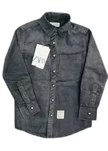 Baby Boys Plain Regular fit Shirt (13-14 Years)