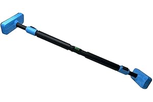 VR VETRINEINRETE Vetrineinrete® Barra per trazioni da porta regolabile da 95 a 120 cm fissaggio senza viti sbarra per allenamento bicipiti dorsali tricipidi addominali carico max 200 kg