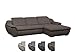 Produktbild Cavadore Ecksofa Claanc mit großem Longchair und Bettfunktion / Braunes Eck-Sofa mit ausziehbarem Bett und großer Liegefläche / Praktische Kopfteilverstellung / 277x77x177 cm (BxHxT) / Braun