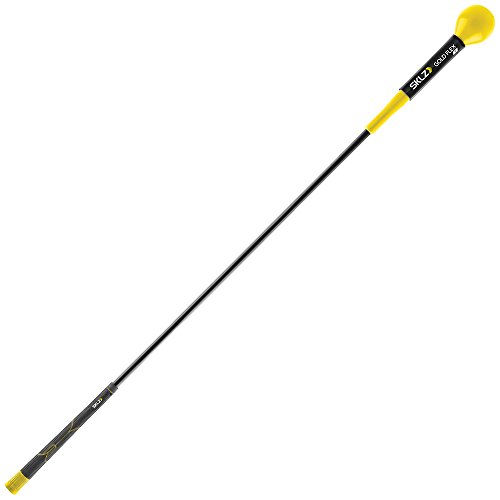 SKLZ - Gold Flex 48 - Aide d'exercice de force et de rythme pour golf - Jaune/Noir - 48"