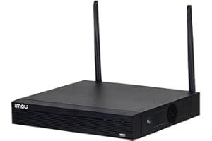 SOFTEAM Imou NVR1108HSWS2CE, IMOU NVR 8 canali Wi-Fi. Registratore Continuo con predisposizione HDD Fino a 8Tb. Uscita Video HDMI e VGA. H.265. Portata Wi-Fi Fino a 100mt in Campo Aperto. WiFi 2x2 Mimo