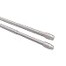 Produktbild Flairdeco Vitragestangen mit Schraubhaken, Scheibenstangen oval, Metall-Kunststoff, Silbergrau, ausziehbar 60-100 cm, 2 Stück