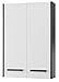 Produktbild Fackelmann 82002 Candia Hänger 2 Türen, 60 x 90 x 24 cm, pinie-anthrazit/weiß