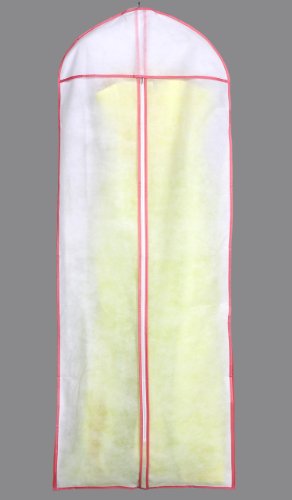 HIMRY® Atmungsaktiver Kleidersack Schutzhülle für Kleider / Abendkleider / Anzüge / Mäntel – ca. 154 cm – Reissverschluss , Pink, KXB-106 Pink - 5