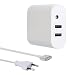 Produktbild Prime Day Deals MacBook Ladegerät 60W Magsafe 2 Adapter, Akmac 2-Port USB MacBook Ladegerät Ersatz mit AC Verlängerung Wandkabel für Apple Retina MacBook