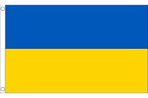 WSG Ukraine Ukrainian Flag 3ft x 5ft (90 x 150cm) - 100% Polyester With Eyelets