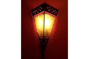 Marrakesch Orient & Mediterran Interior Lámpara de pared oriental marroquí de cuero Rabat Natur