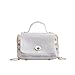 Produktbild Mitlfuny handbemalte Ledertasche, Schultertasche, Geschenk, Handgefertigte Tasche,Frauen Transparent Messenger Bag Einfache Mode Umhängetasche Small Square Bag