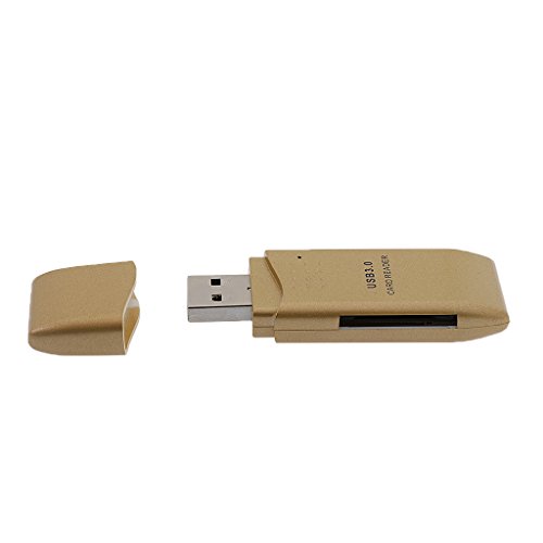 5 Gbps USB 3.0 Micro SD TF SDXC Flash Speicherkarten Kartenleser Card Reader Kartenlesegerät – Gold - 3