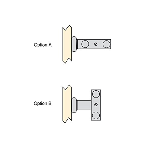 Emuca 7086962 Ausziehbarer Handtuchhalter mit 2 Armen Länge 440mm aus matt eloxiertem Aluminium - 3