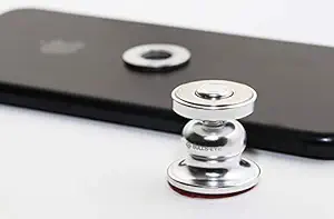 Bulls Eye Magnetic Cradle-Less Hinge Technology Worlds Smallest Ball Head Type car Mobile Holder Silver (Product of South Korea)
