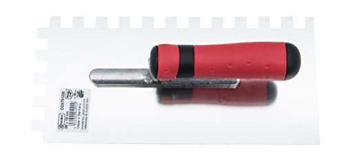 Connex Zahnglättekelle 130 x 280 mm, Zahnung 12 x 12 mm Vorn Rechts, 2-Komponentengriff, 1 Stück, COX781230 - 2