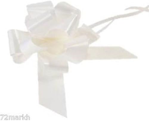 Large White Pull Bow - Ideal As Gift Wrap, Florist, Wedding Bow by APAC Packaging